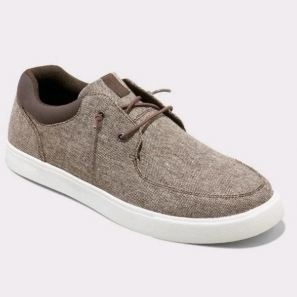New! Goodfellow & Co Men's -Size 12 Brown Baylor Beach Sneaker Shoe Memory Foam